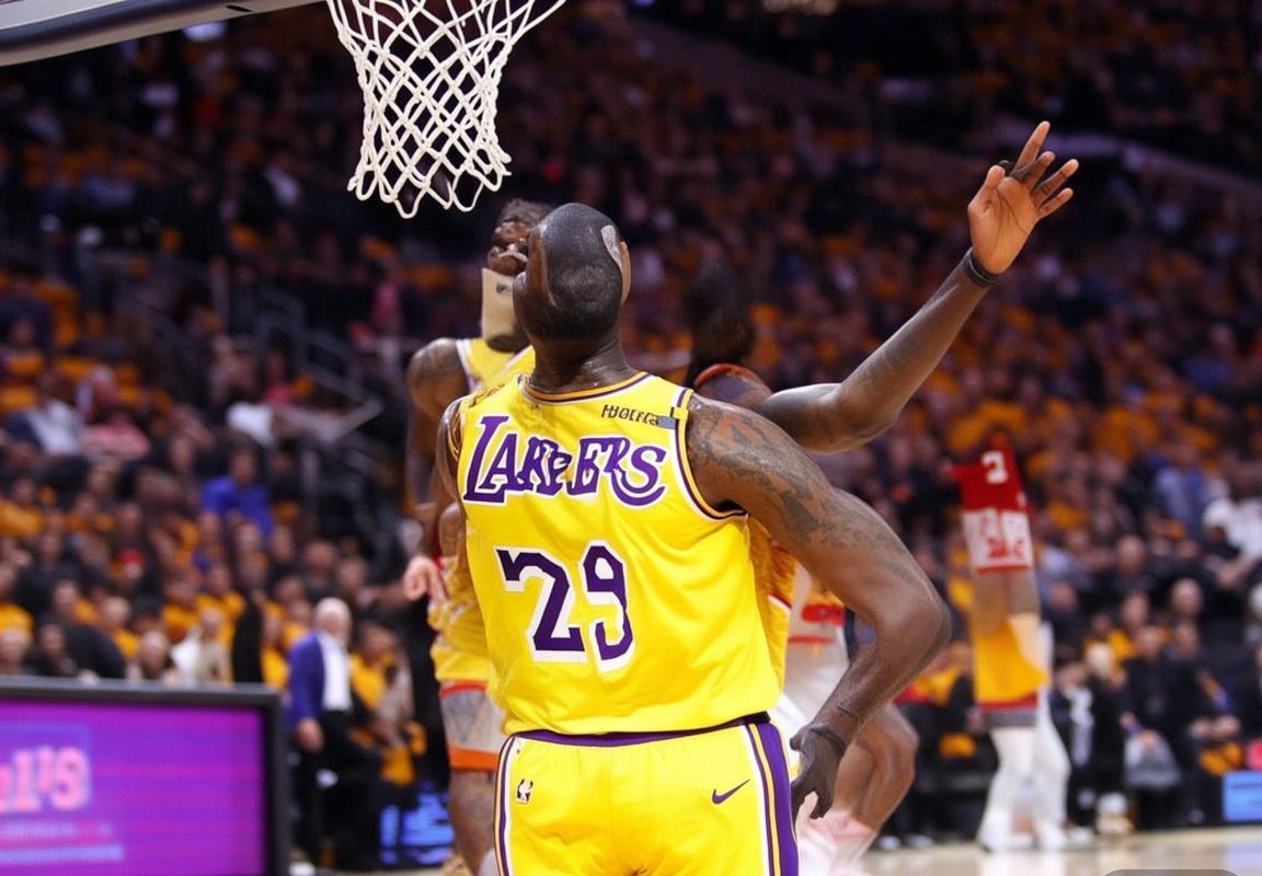 湖人险胜骑士！勒布朗·詹姆斯关键攻防锁定胜局，米切尔空砍48分难阻西部排名稳固